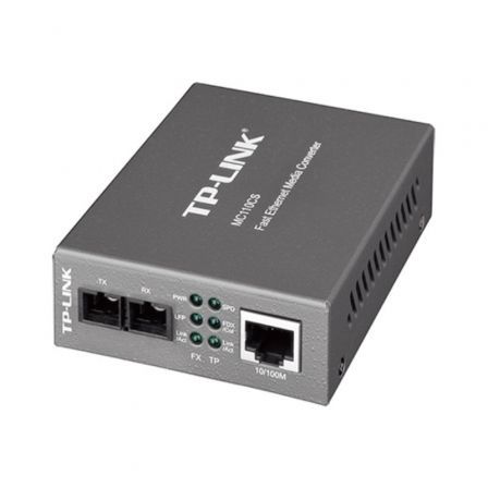 TP-Link MC110CS Convertidor de Medios RJ45 a Fibra Monomodo SC 1310nm Negro